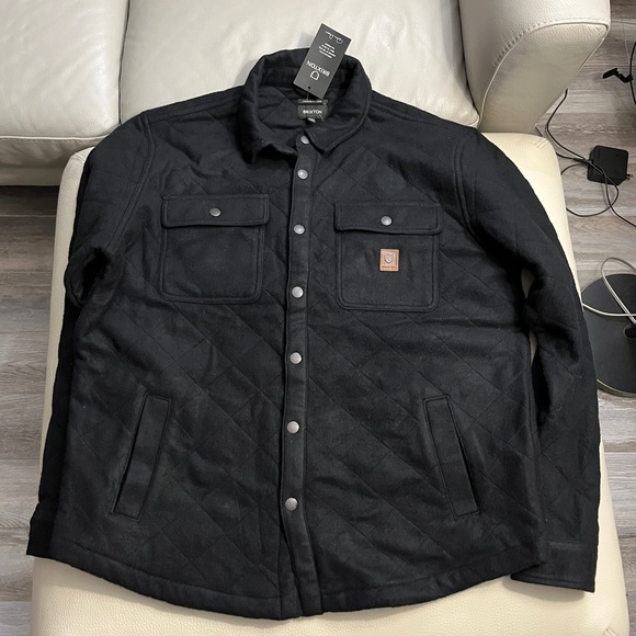 NWT - Brixton Men’s Cass Quilted Insulated Fleece Jacket - Size L - Picture 5 of 15